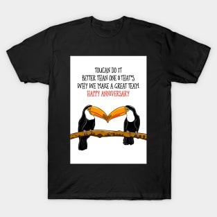 Funny Toucan Anniversary Greeting T-Shirt